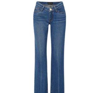 NWT Brandon Maxwell | Scooped Waist Straight Leg Jeans in Trinity Wash - Size 26